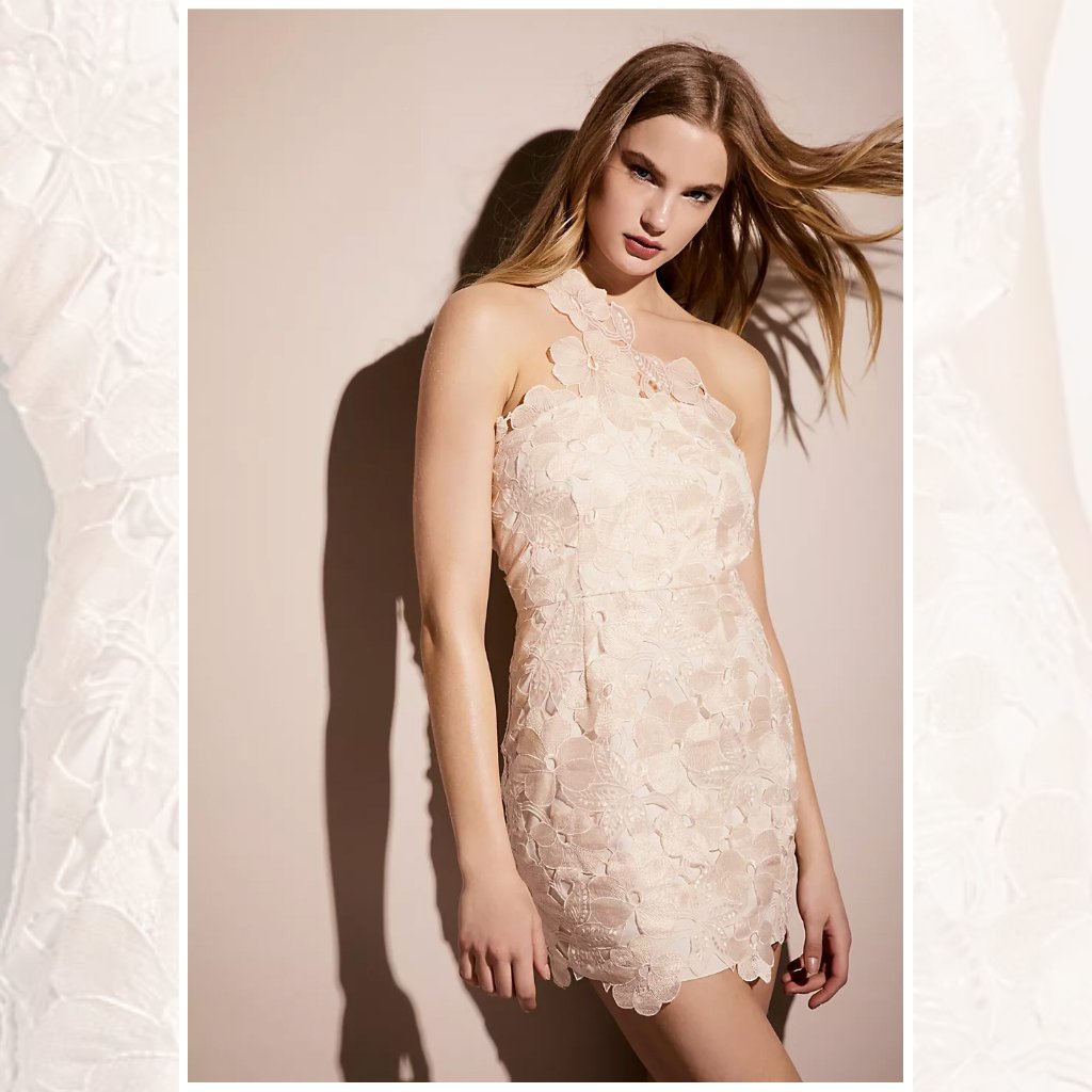 Free People X Saylor Malia Organza One Shoulder Mini